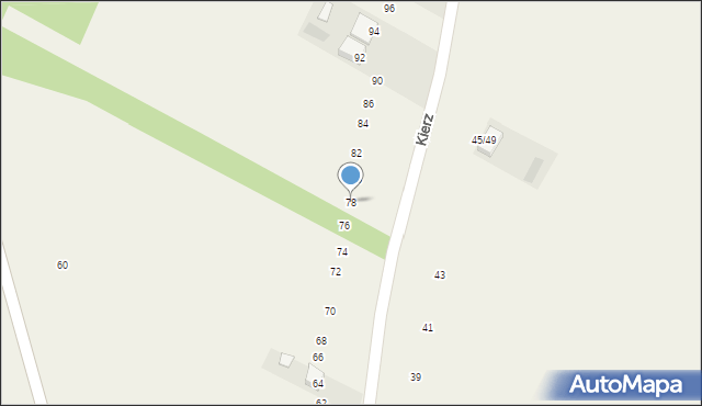 Kierz, Kierz, 78, mapa Kierz