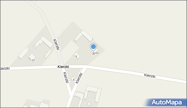 Kierzki, Kierzki, 10, mapa Kierzki
