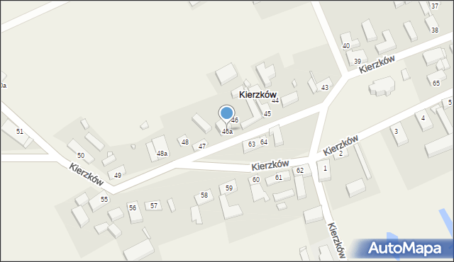 Kierzków, Kierzków, 46a, mapa Kierzków