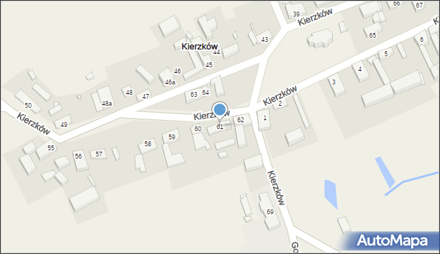 Kierzków, Kierzków, 61, mapa Kierzków