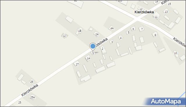 Kierzkówka, Kierzkówka, 1, mapa Kierzkówka