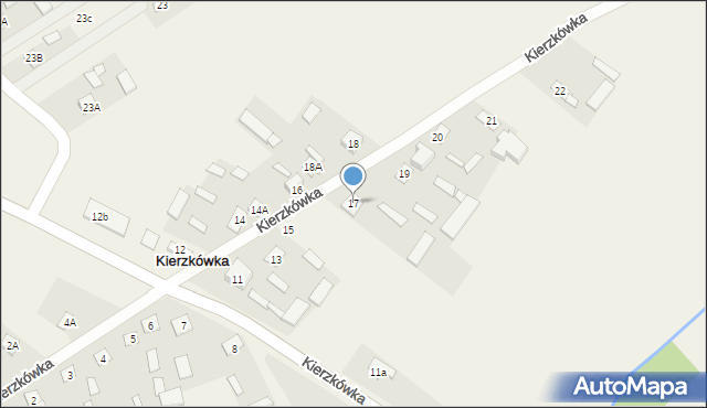 Kierzkówka, Kierzkówka, 17, mapa Kierzkówka