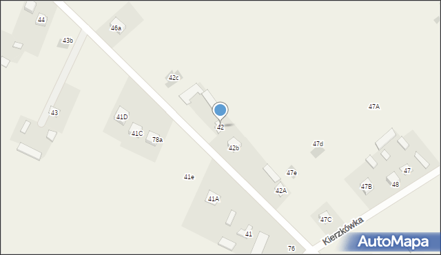 Kierzkówka, Kierzkówka, 42, mapa Kierzkówka