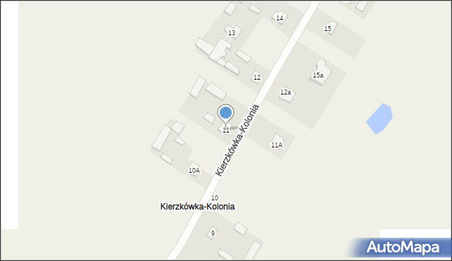 Kierzkówka-Kolonia, Kierzkówka-Kolonia, 11, mapa Kierzkówka-Kolonia