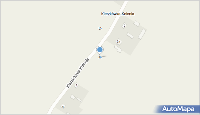 Kierzkówka-Kolonia, Kierzkówka-Kolonia, 9b, mapa Kierzkówka-Kolonia