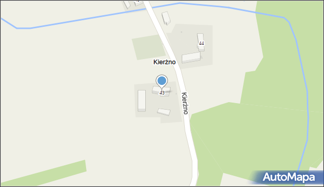 Kierżno, Kierżno, 43, mapa Kierżno