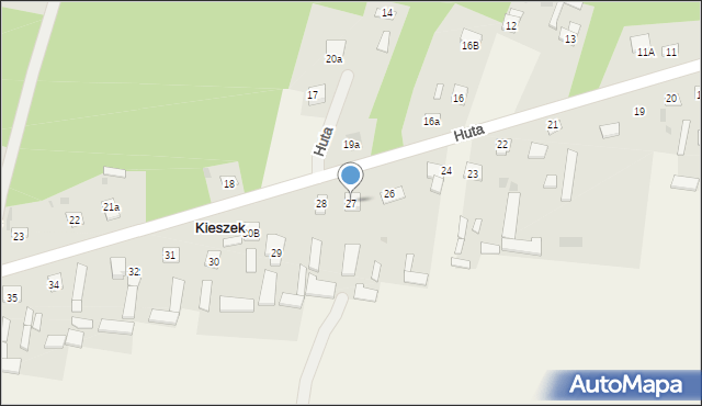 Kieszek, Kieszek, 27, mapa Kieszek