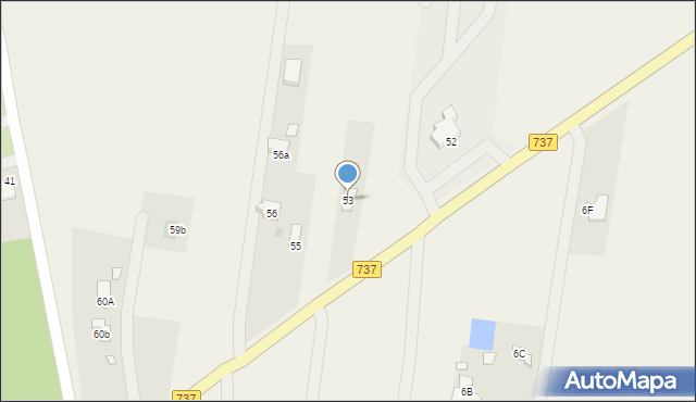 Kieszek, Kieszek, 53, mapa Kieszek