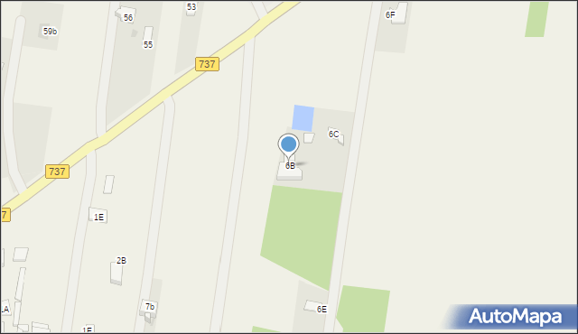 Kieszek, Kieszek, 6B, mapa Kieszek