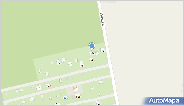 Kieszek, Kieszek, 74a, mapa Kieszek