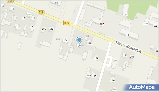 Kijany, Kijany, 17A, mapa Kijany