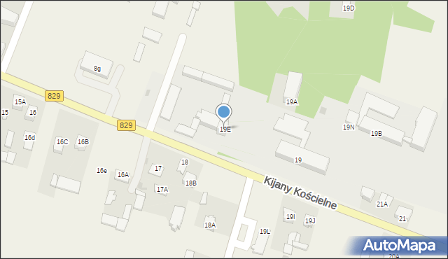 Kijany, Kijany, 19E, mapa Kijany
