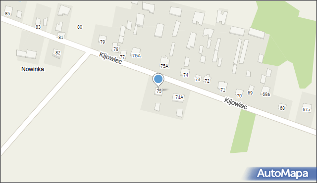 Kijowiec, Kijowiec, 75, mapa Kijowiec