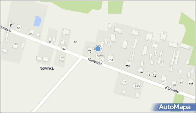 Kijowiec, Kijowiec, 78, mapa Kijowiec