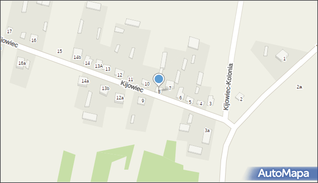 Kijowiec, Kijowiec, 8, mapa Kijowiec