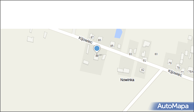 Kijowiec, Kijowiec, 88, mapa Kijowiec