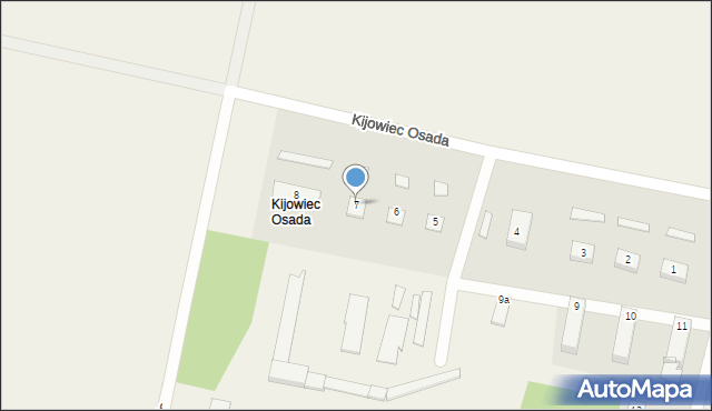 Kijowiec Osada, Kijowiec Osada, 7, mapa Kijowiec Osada
