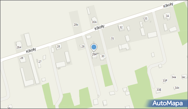 Kikoły, Kikoły, 29A, mapa Kikoły