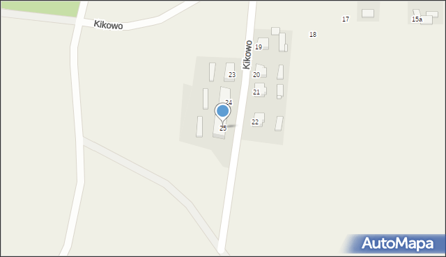 Kikowo, Kikowo, 25, mapa Kikowo