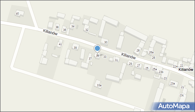 Kilianów, Kilianów, 35, mapa Kilianów