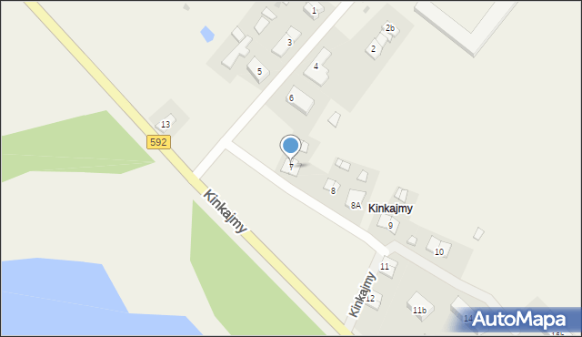 Kinkajmy, Kinkajmy, 7, mapa Kinkajmy