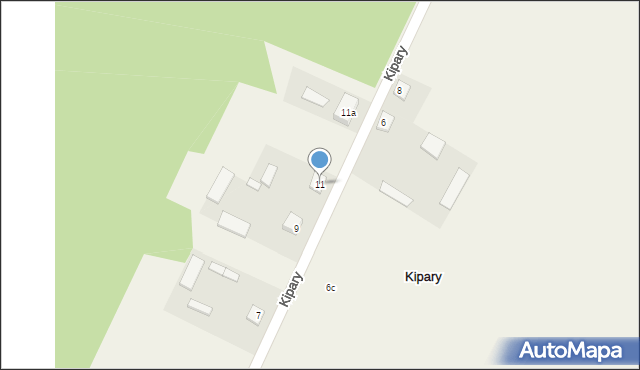 Kipary, Kipary, 11, mapa Kipary