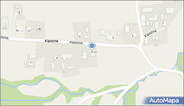 Kipszna, Kipszna, 7, mapa Kipszna