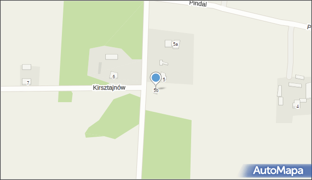 Kirsztajnów, Kirsztajnów, 5b, mapa Kirsztajnów