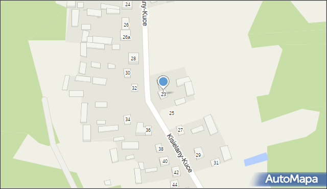 Kisielany-Kuce, Kisielany-Kuce, 23, mapa Kisielany-Kuce