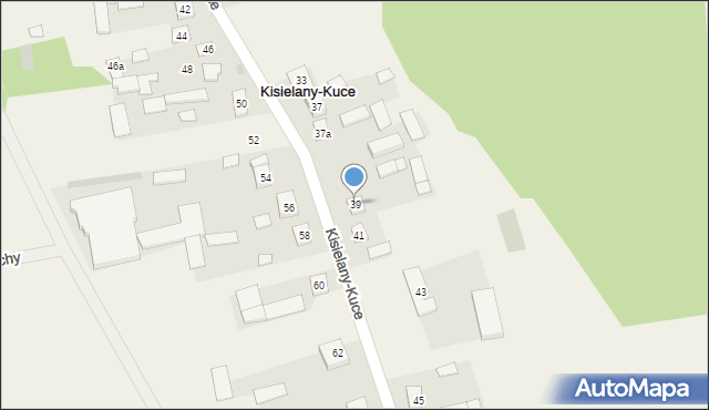 Kisielany-Kuce, Kisielany-Kuce, 39, mapa Kisielany-Kuce