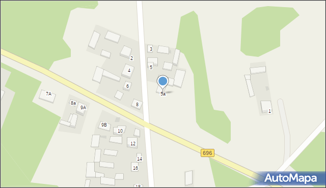 Kisielany-Kuce, Kisielany-Kuce, 5a, mapa Kisielany-Kuce