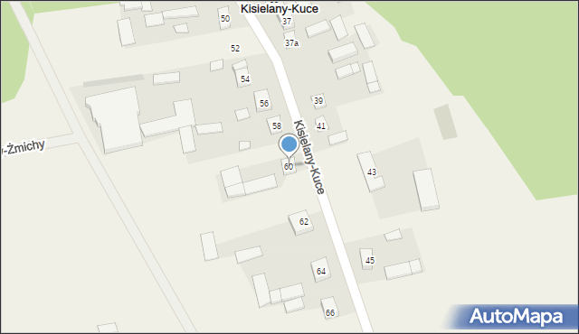 Kisielany-Kuce, Kisielany-Kuce, 60, mapa Kisielany-Kuce