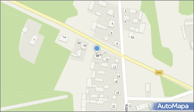 Kisielany-Kuce, Kisielany-Kuce, 9B, mapa Kisielany-Kuce