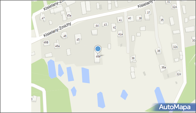 Kisielany-Żmichy, Kisielany-Żmichy, 44a, mapa Kisielany-Żmichy