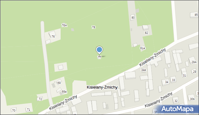 Kisielany-Żmichy, Kisielany-Żmichy, 77, mapa Kisielany-Żmichy