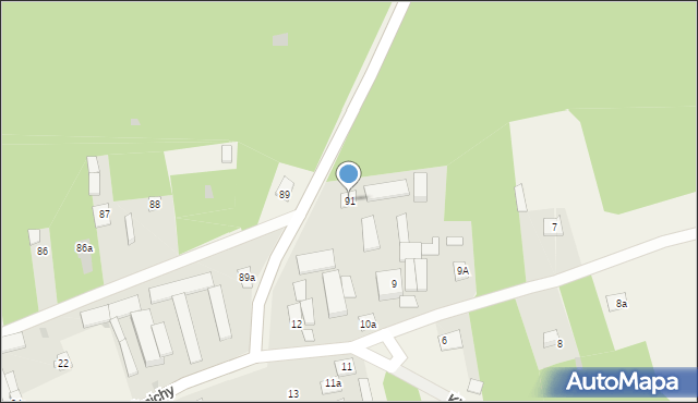 Kisielany-Żmichy, Kisielany-Żmichy, 91, mapa Kisielany-Żmichy