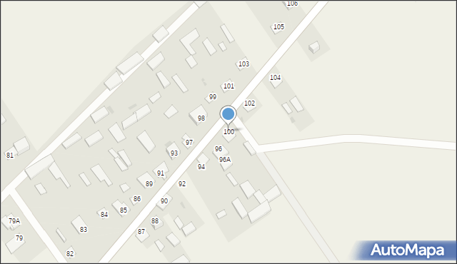 Kisielew, Kisielew, 100, mapa Kisielew