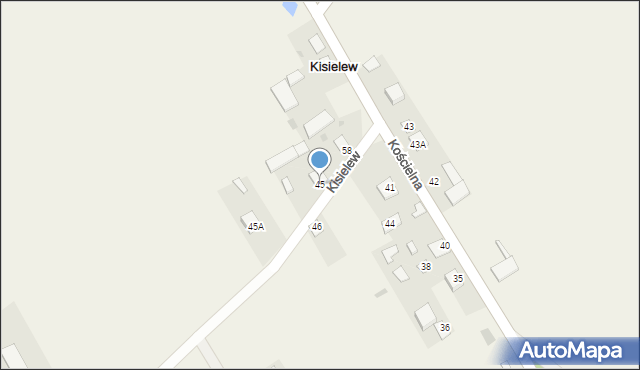 Kisielew, Kisielew, 45, mapa Kisielew