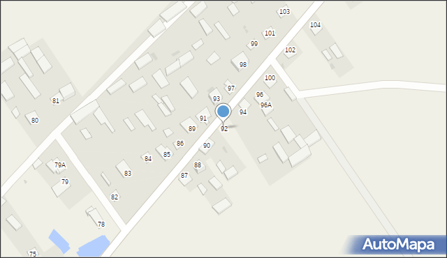 Kisielew, Kisielew, 92, mapa Kisielew