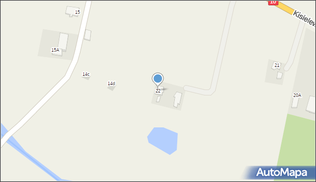 Kisielewo, Kisielewo, 22, mapa Kisielewo