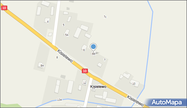 Kisielewo, Kisielewo, 6A, mapa Kisielewo