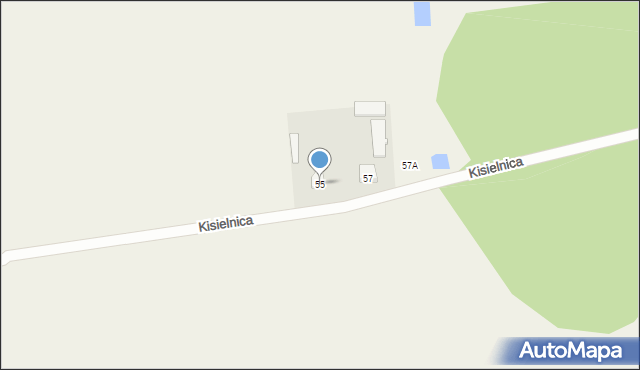 Kisielnica, Kisielnica, 55, mapa Kisielnica