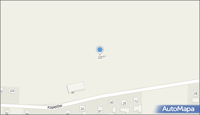 Kisielów, Kisielów, 111, mapa Kisielów
