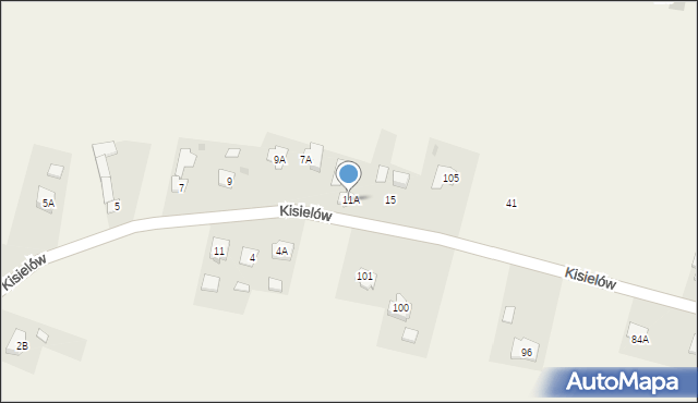 Kisielów, Kisielów, 11A, mapa Kisielów