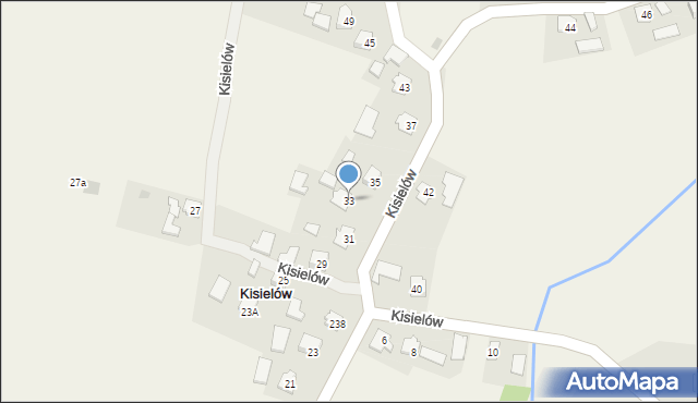 Kisielów, Kisielów, 33, mapa Kisielów