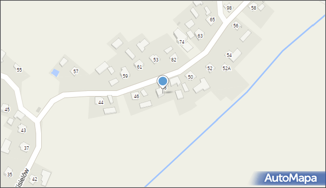 Kisielów, Kisielów, 48A, mapa Kisielów
