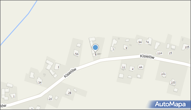 Kisielów, Kisielów, 5, mapa Kisielów