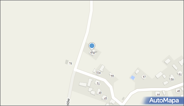 Kisielów, Kisielów, 57a, mapa Kisielów