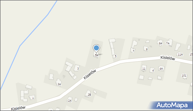 Kisielów, Kisielów, 5A, mapa Kisielów