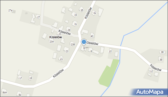 Kisielów, Kisielów, 6, mapa Kisielów